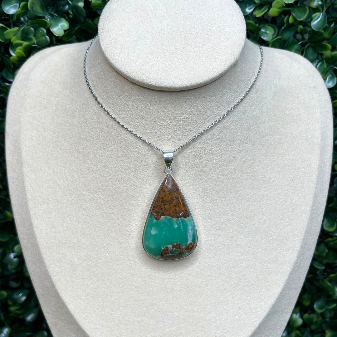 Pendentif Argent Chrysoprase #4