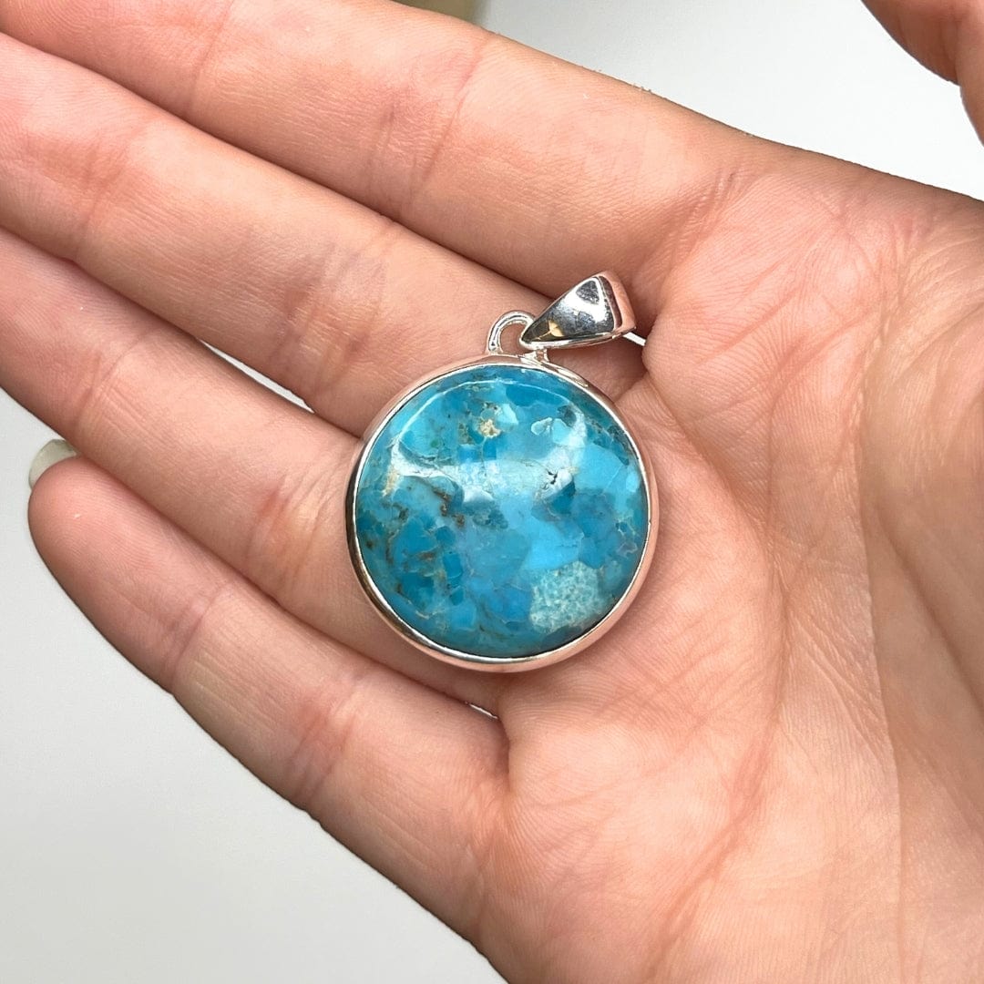 Pendentif Argent Turquoise Mohave #17