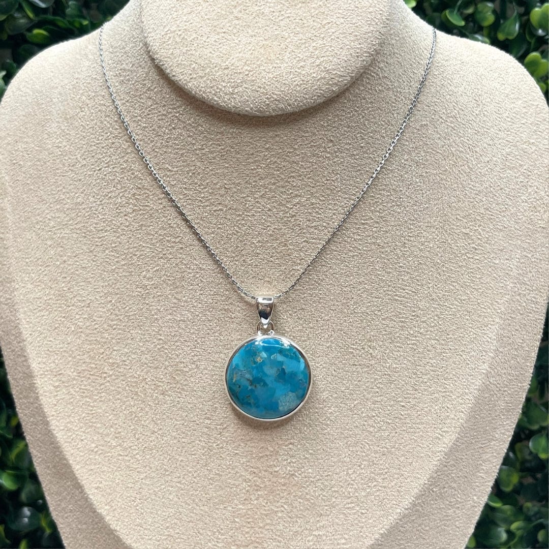 Pendentif Argent Turquoise Mohave #17