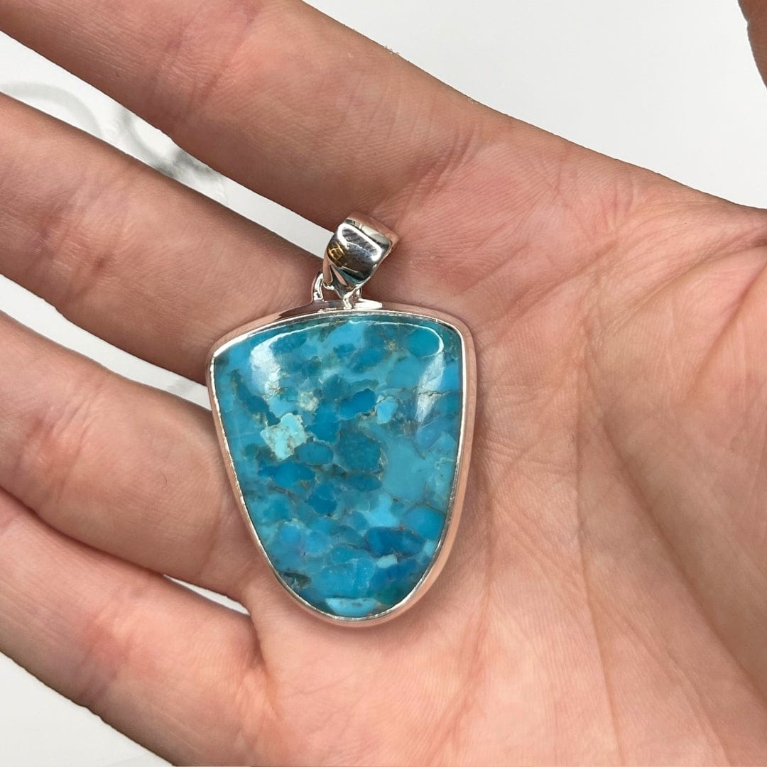 Pendentif Argent Turquoise Mohave #2