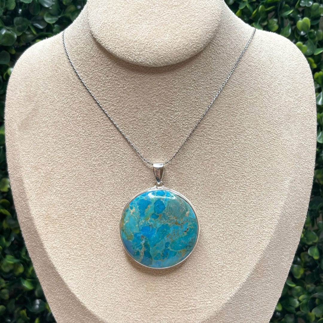 Pendentif Argent Turquoise Mohave #20