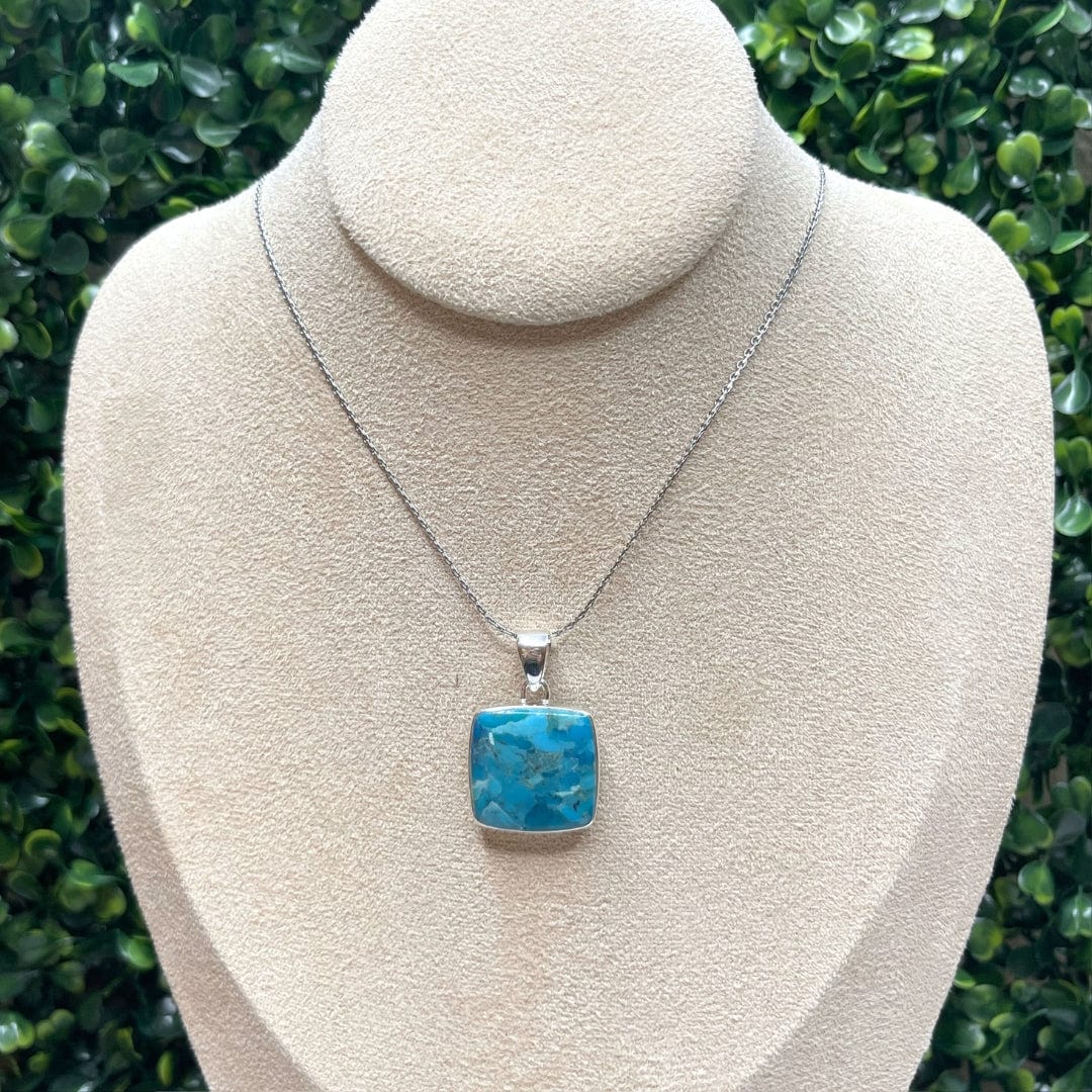 Pendentif Argent Turquoise Mohave #21