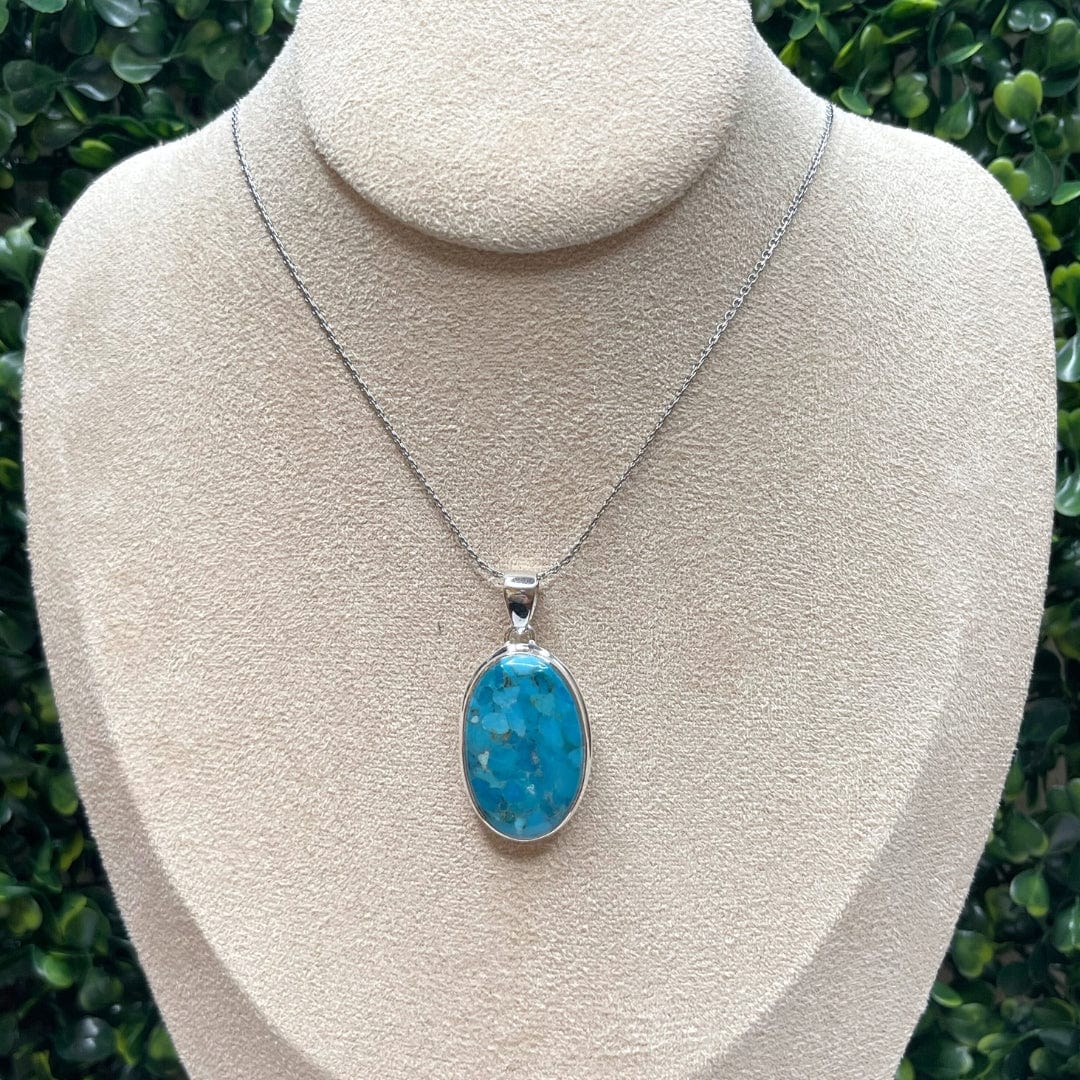  Pendentif Argent Turquoise Mohave #23