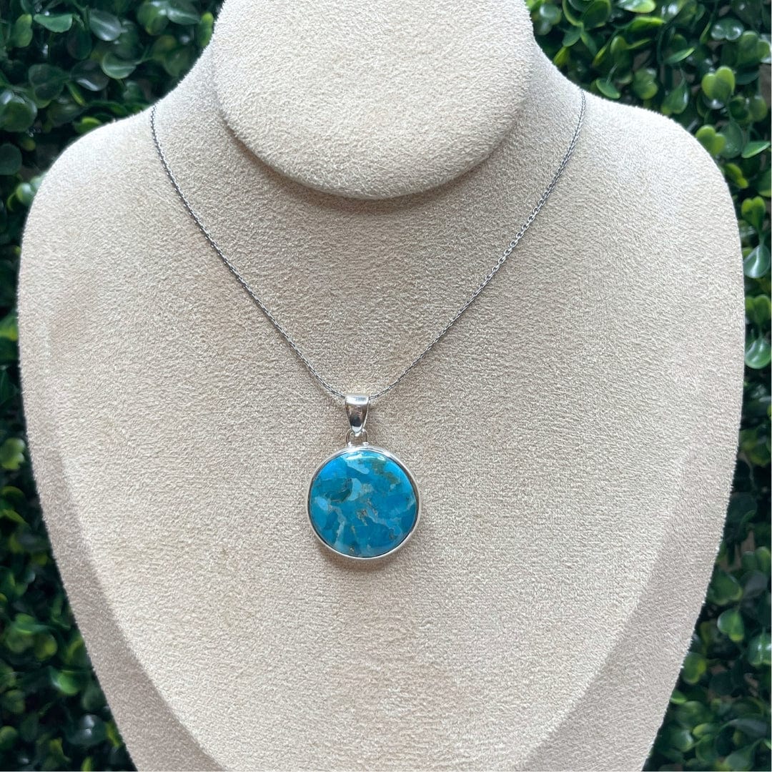 Pendentif Argent Turquoise Mohave #24