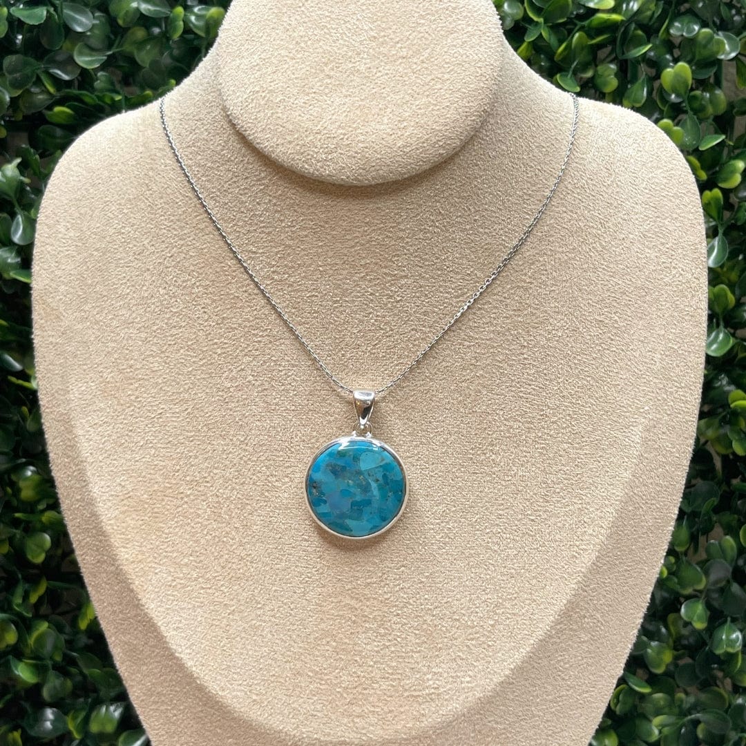 Pendentif Argent Turquoise Mohave #27