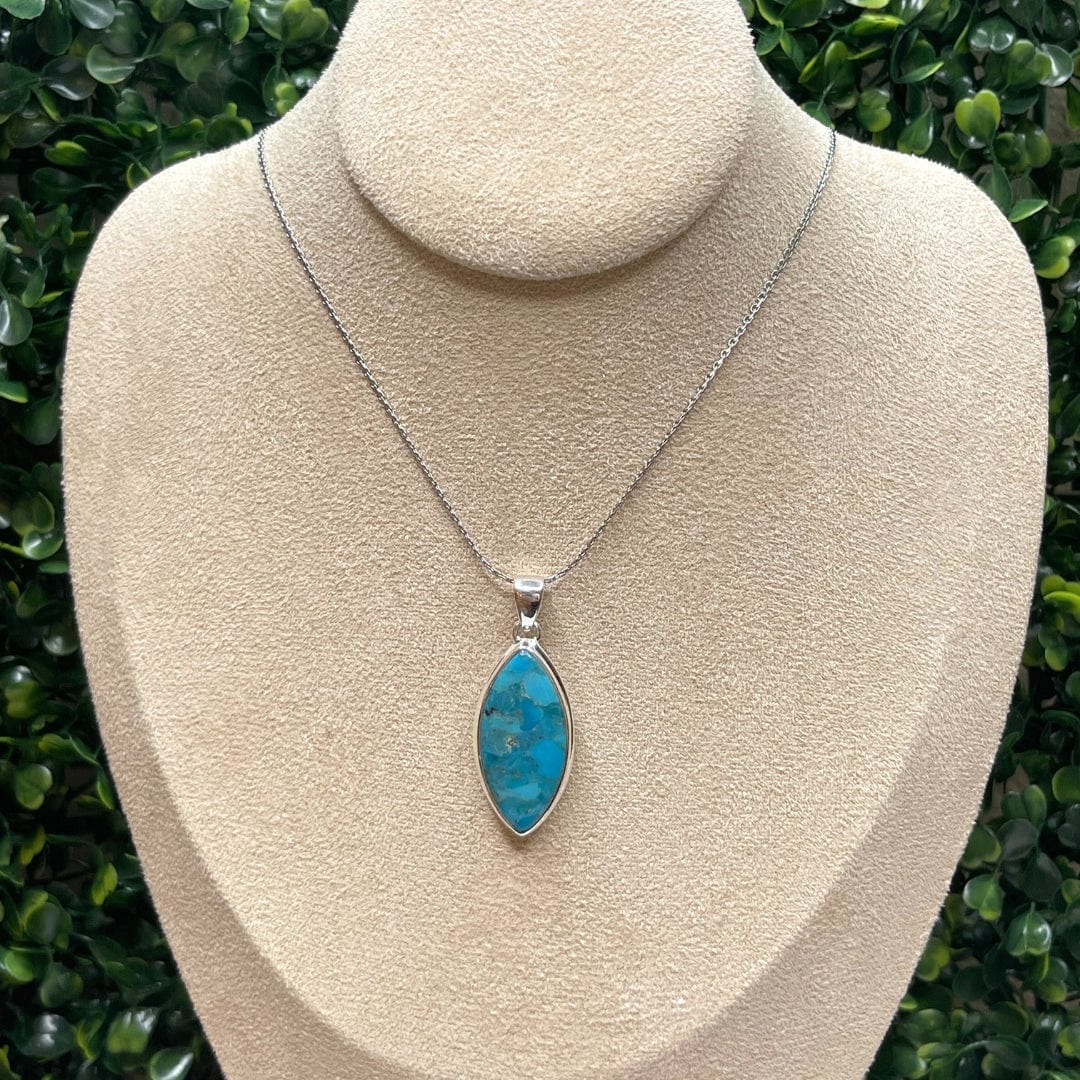 Pendentif Argent Turquoise Mohave #31
