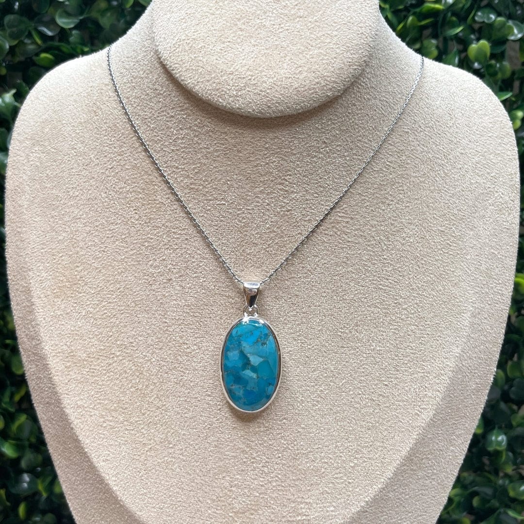 Pendentif Argent Turquoise Mohave #4