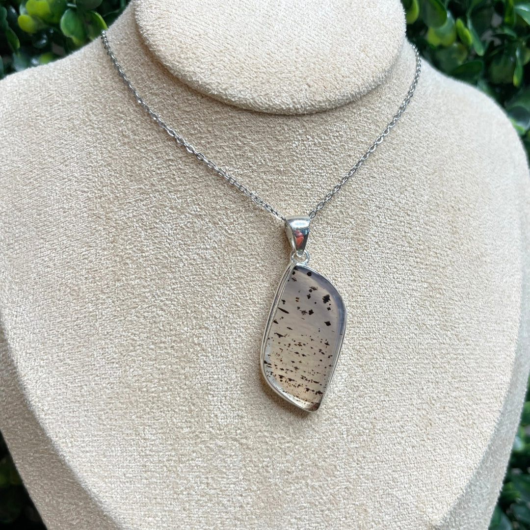 Pendentif Argent 925 Agate Montana #1