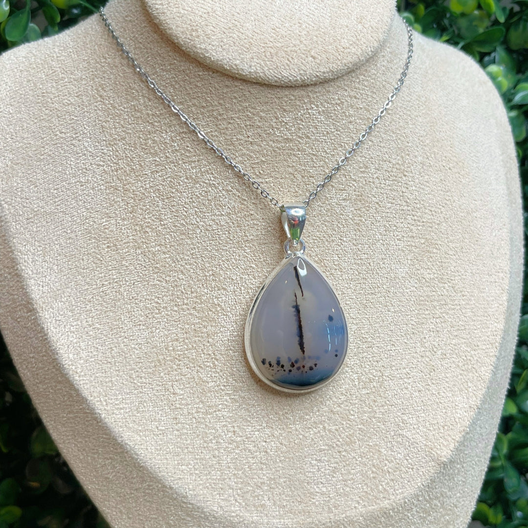 Pendentif Argent 925 Agate Montana #2