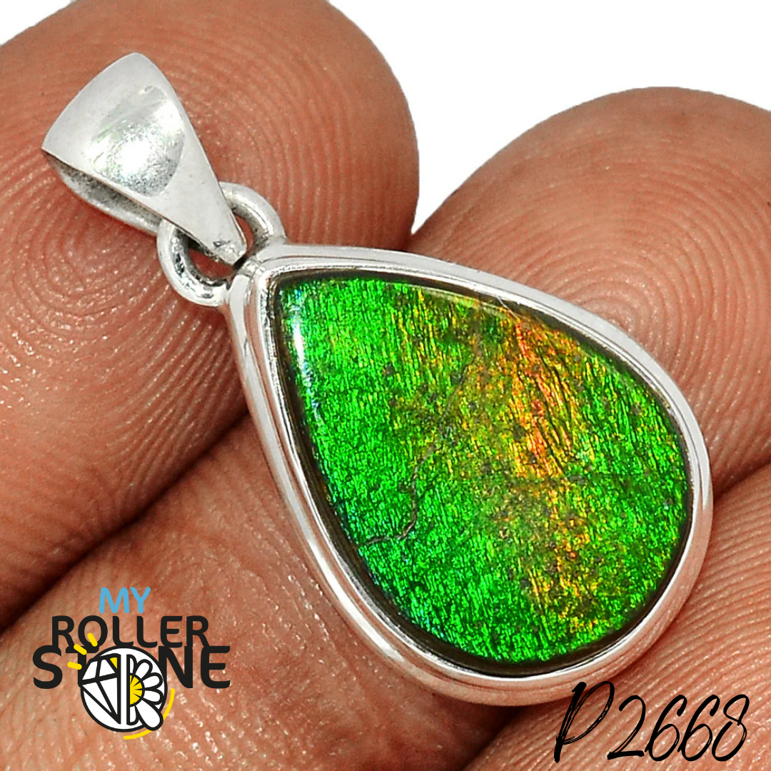 Pendentif Argent Ammolite P2668 - Bagues