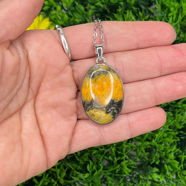 Pendentif Argent Jaspe Bumblebee #3 - Bagues