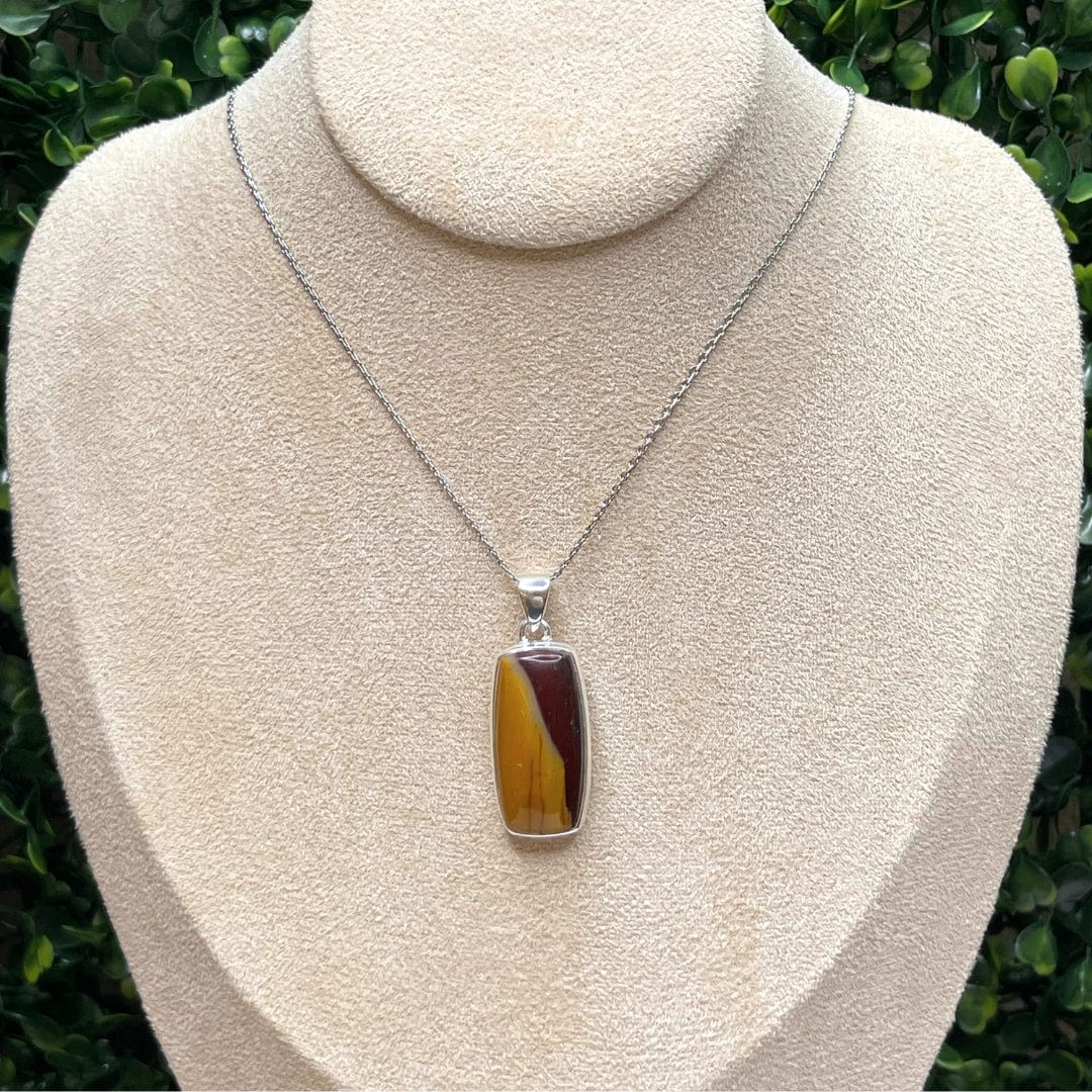 Pendentif Argent 925 Jaspe Mookaïte #1