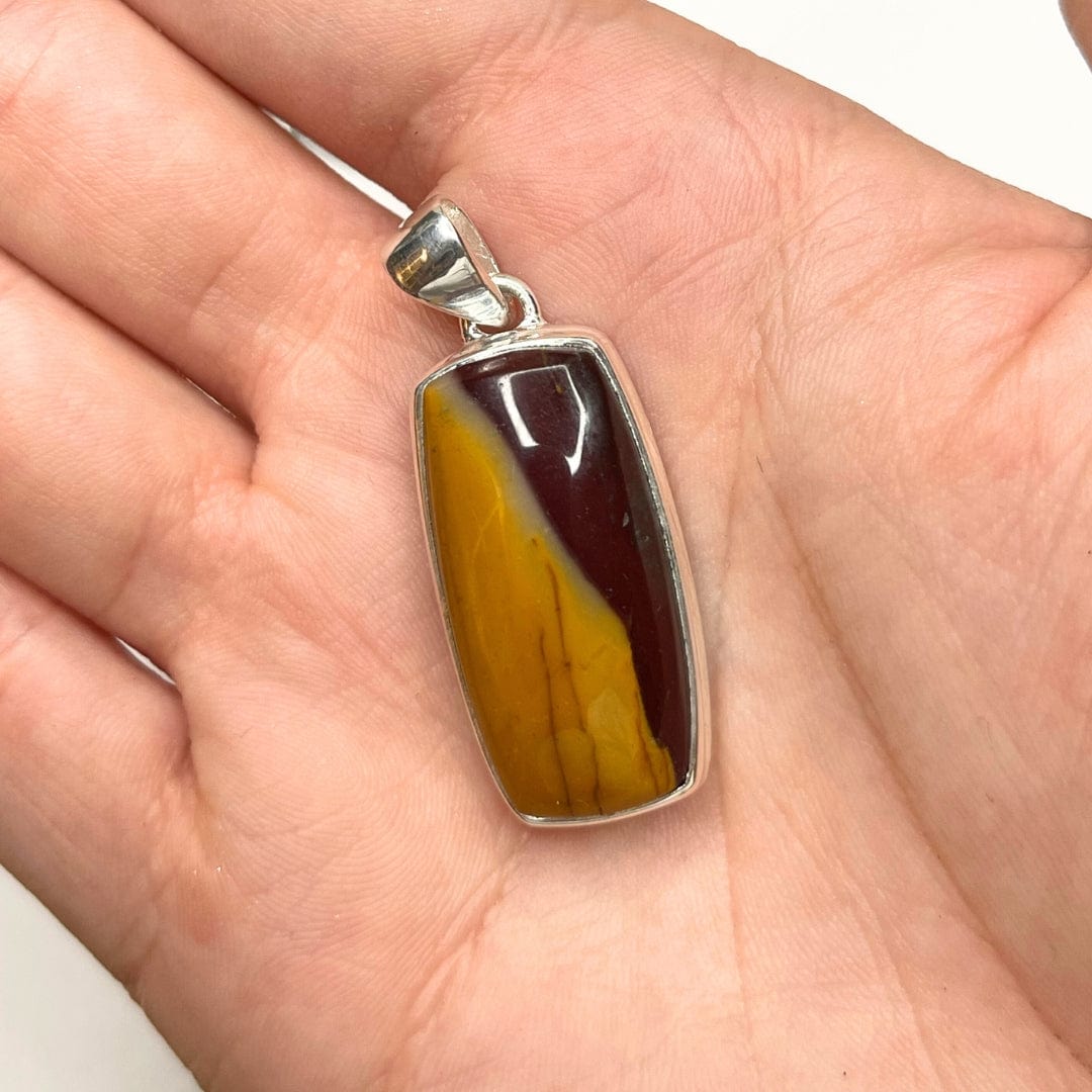 Pendentif Argent 925 Jaspe Mookaïte #1