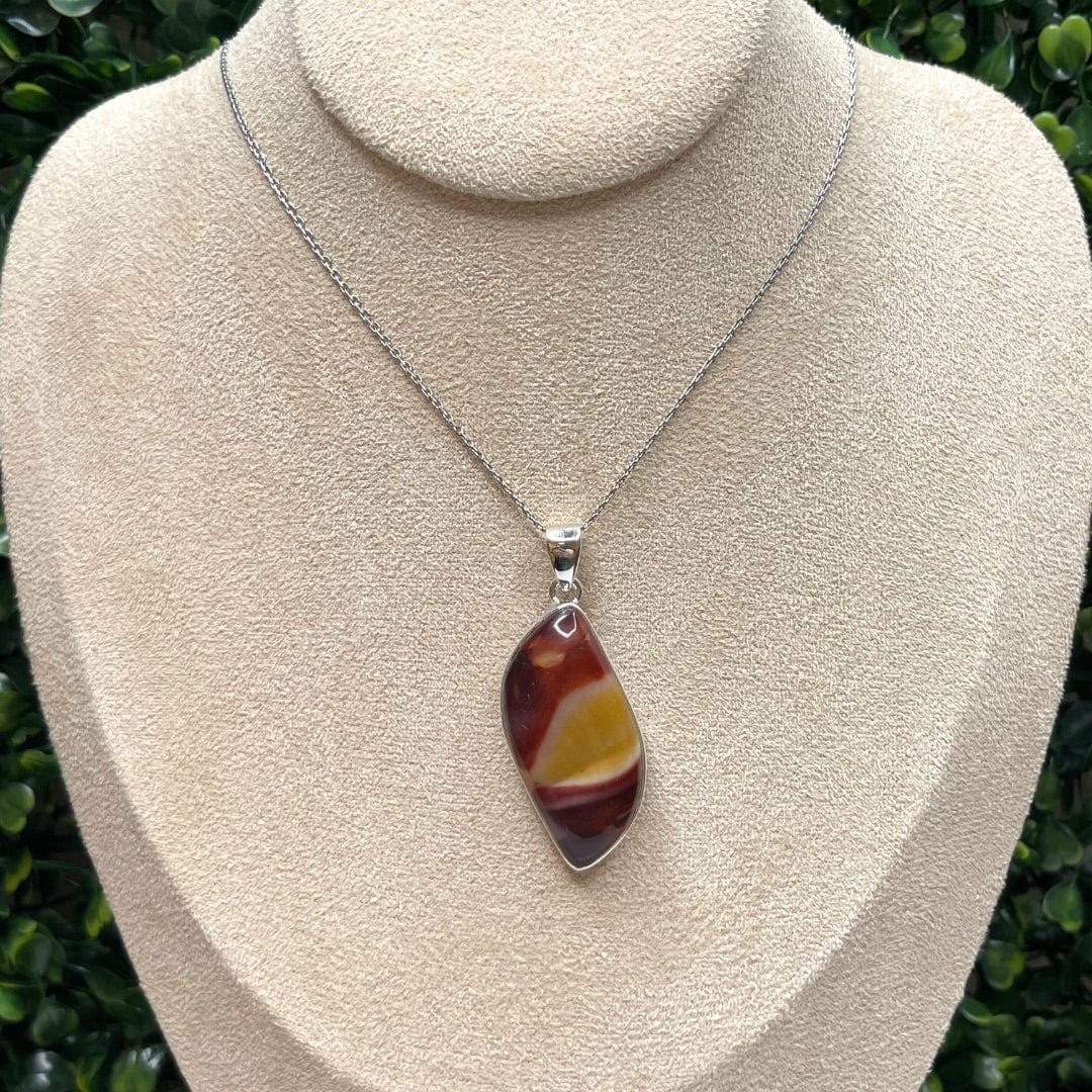 Pendentif Argent 925 Jaspe Mookaïte #13