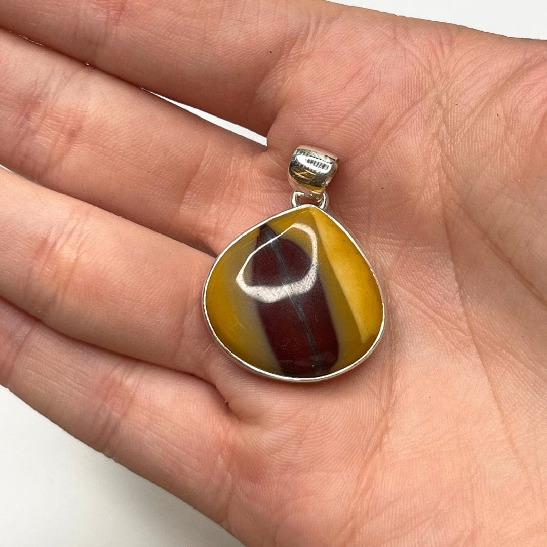 Pendentif Argent 925 Jaspe Mookaïte #16
