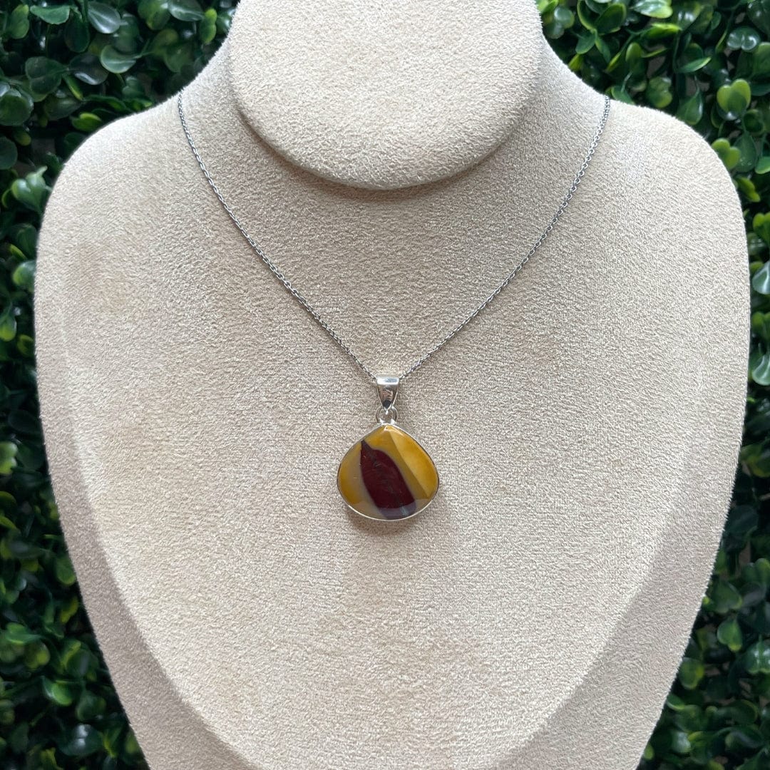 Pendentif Argent 925 Jaspe Mookaïte #16