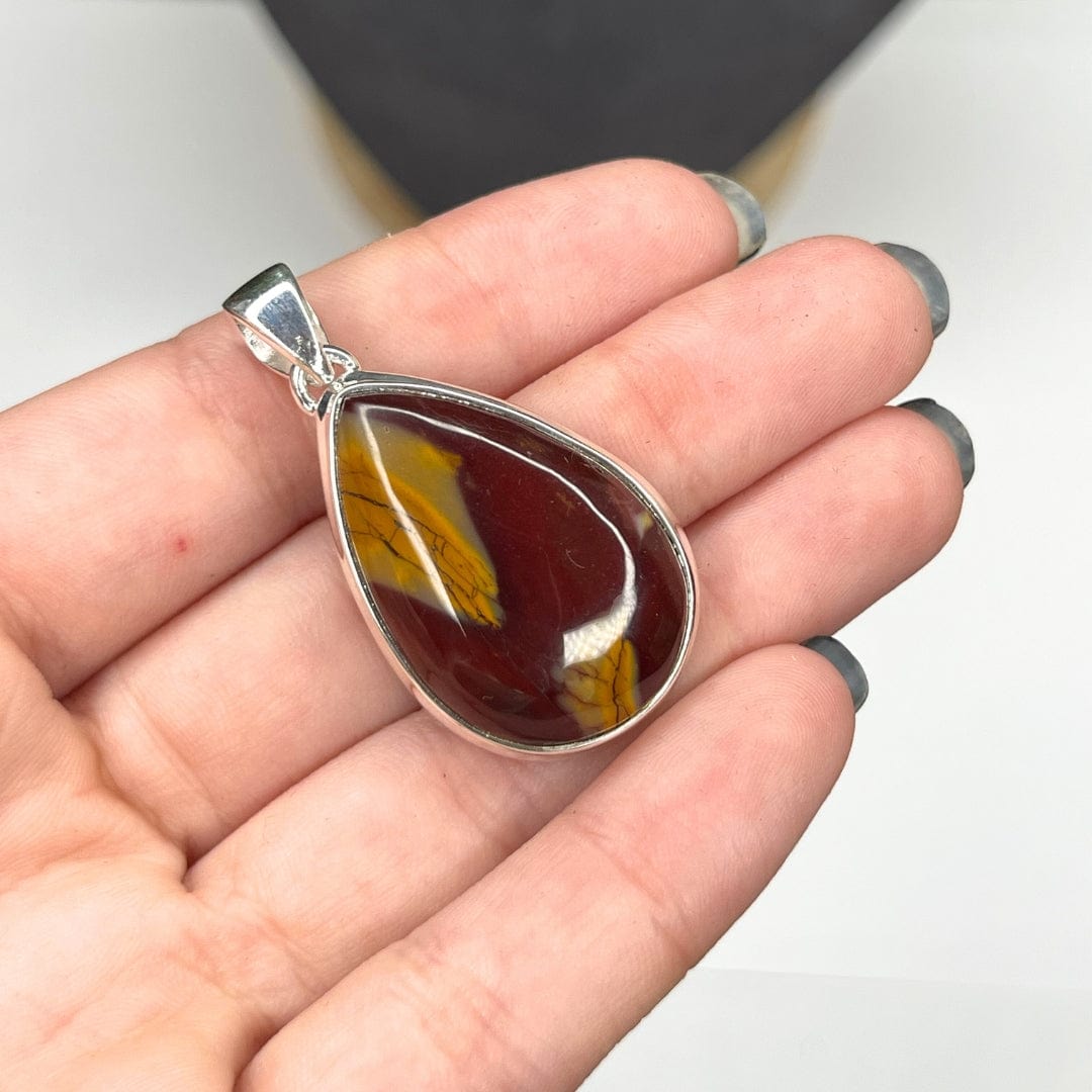 Pendentif Argent 925 Jaspe Mookaïte #17