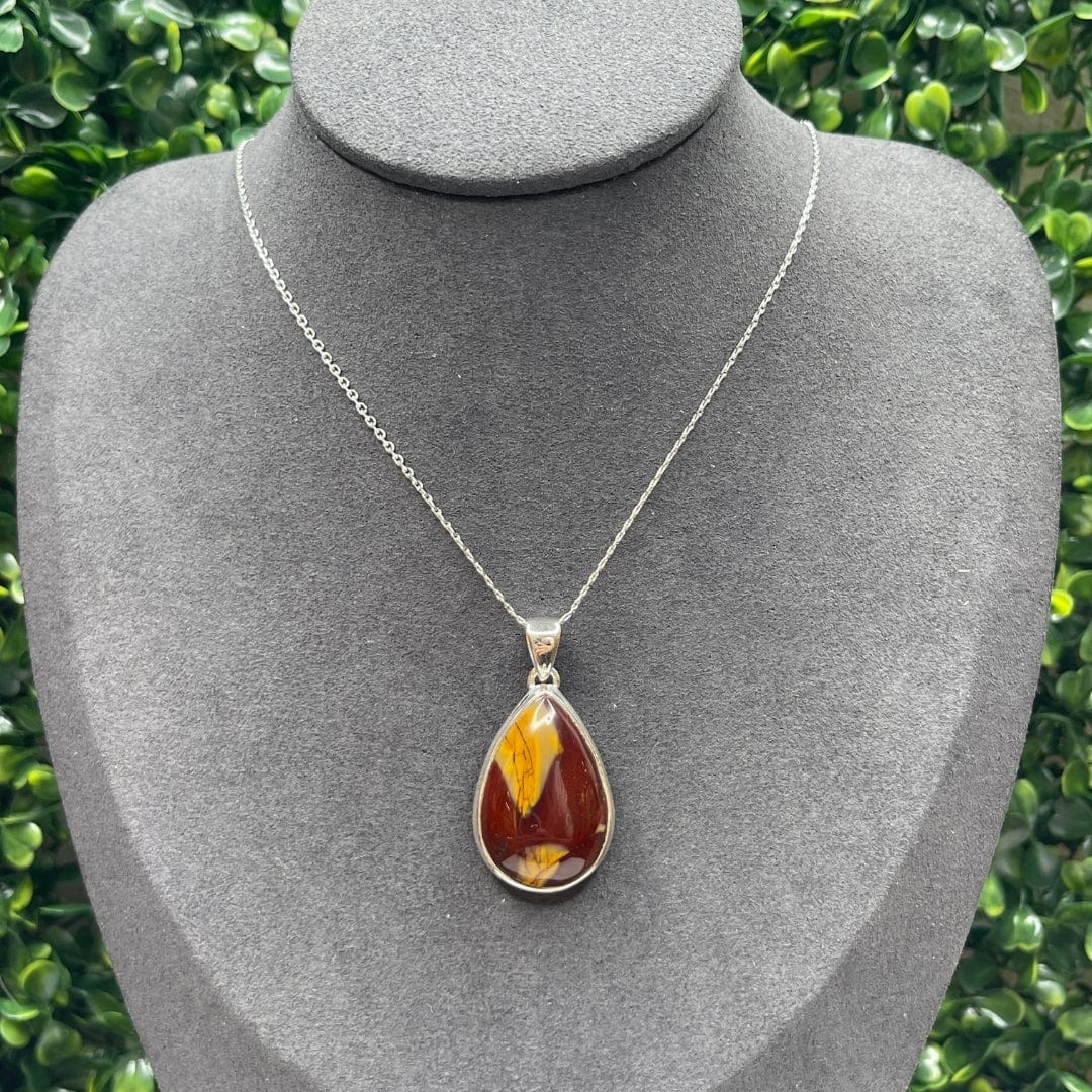 Pendentif Argent 925 Jaspe Mookaïte #17