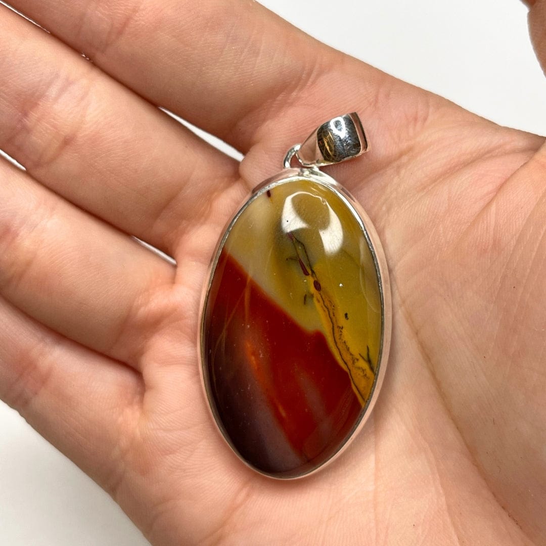 Pendentif Argent 925 Jaspe Mookaïte #19