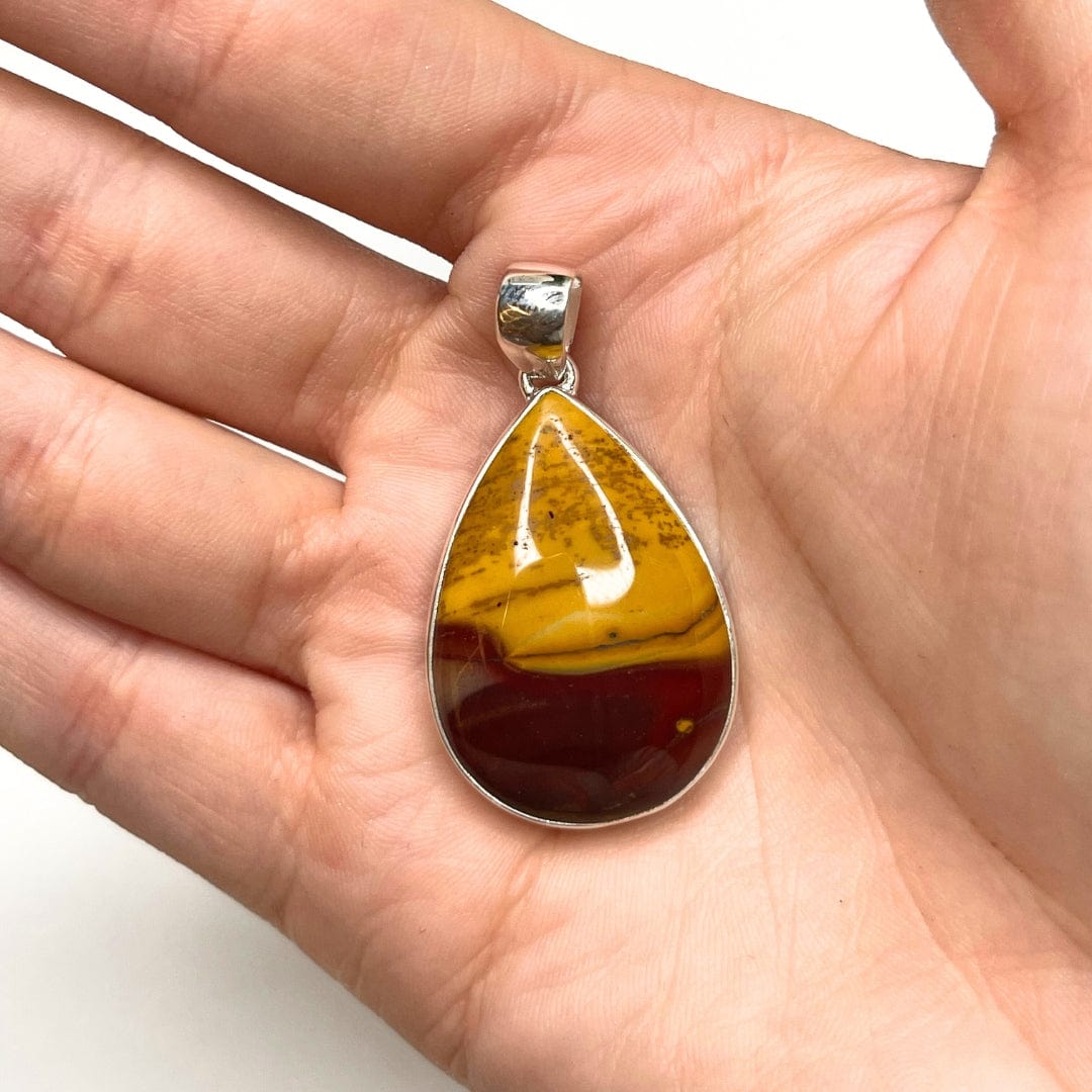 Pendentif Argent 925 Jaspe Mookaïte #21