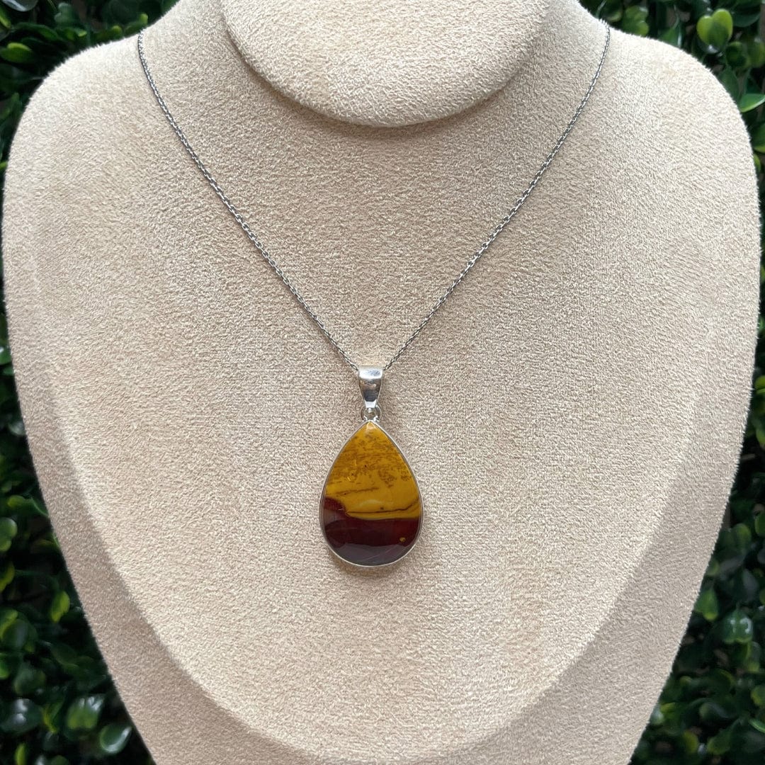 Pendentif Argent 925 Jaspe Mookaïte #21