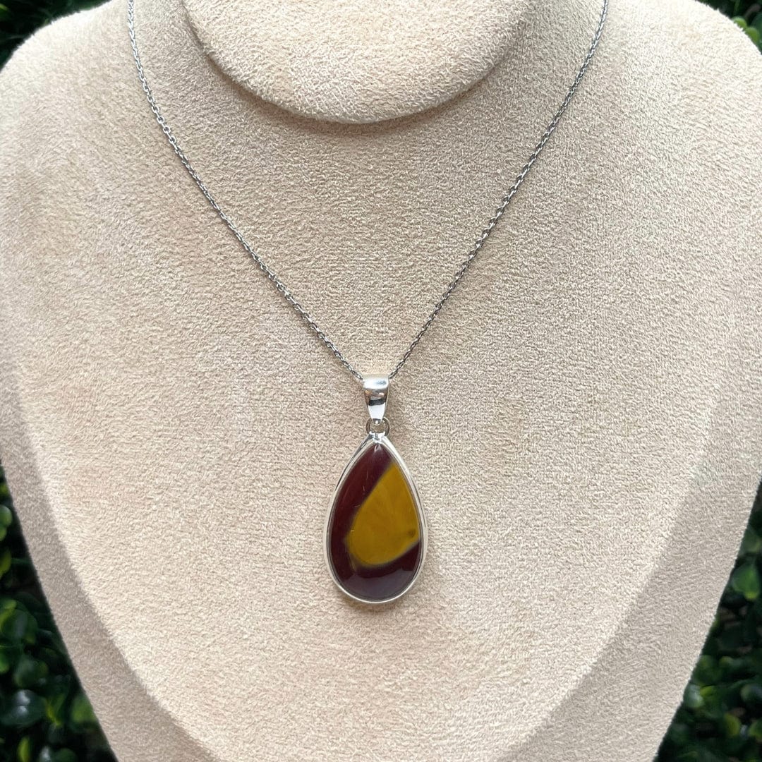 Pendentif Argent 925 Jaspe Mookaïte #23