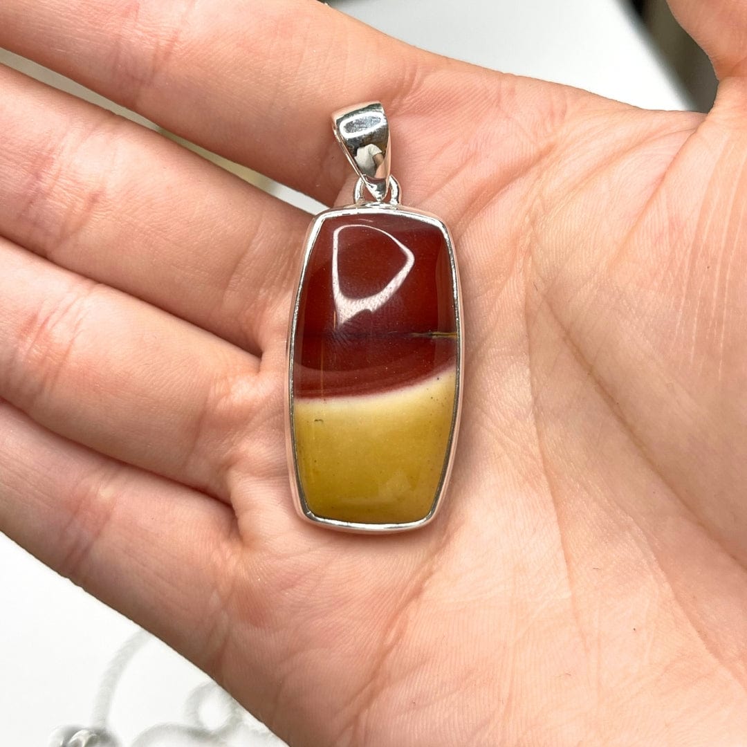 Pendentif Argent 925 Jaspe Mookaïte #24