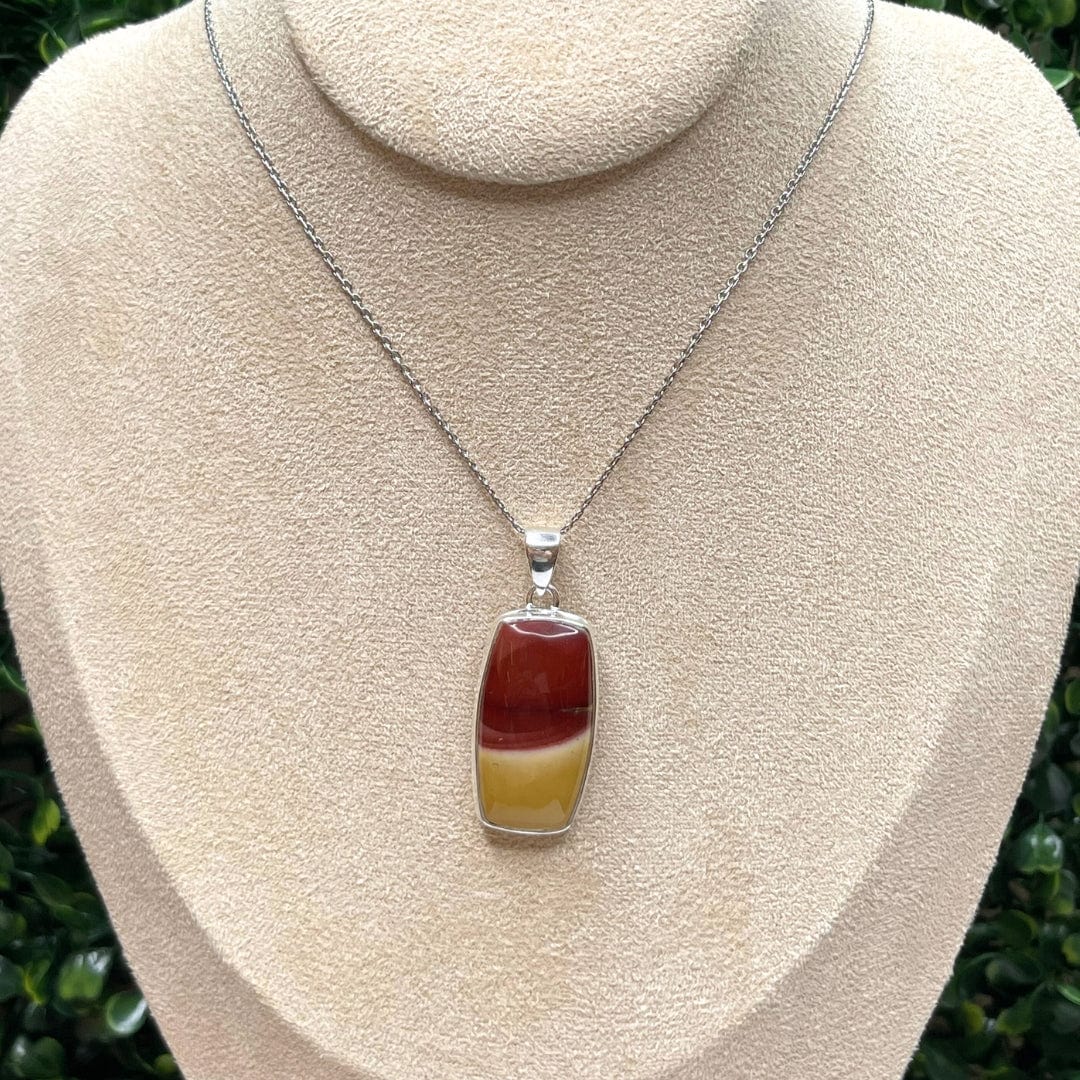 Pendentif Argent 925 Jaspe Mookaïte #24