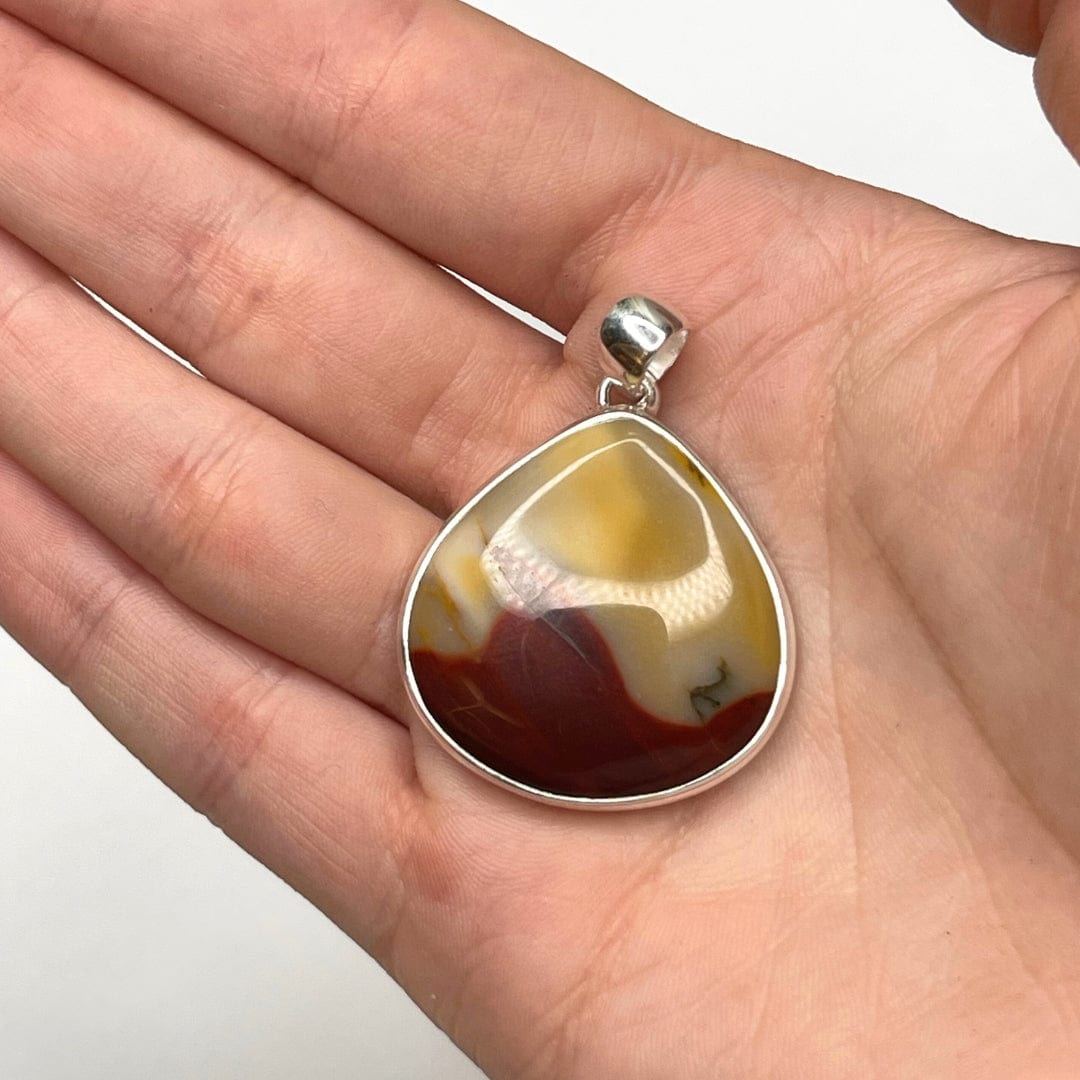 Pendentif Argent 925 Jaspe Mookaïte #4