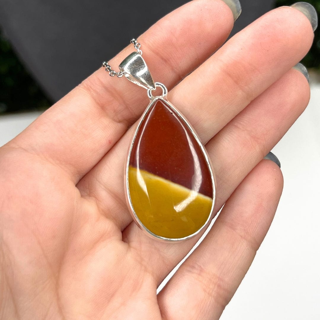 Pendentif Argent 925 Jaspe Mookaïte #6