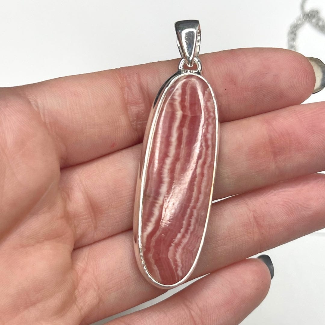 Pendentif Argent Sterling Rhodochrosite 21