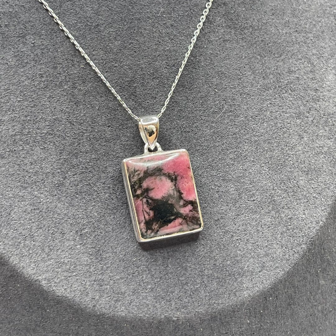 Pendentif Argent Sterling Rhodonite Australienne #1