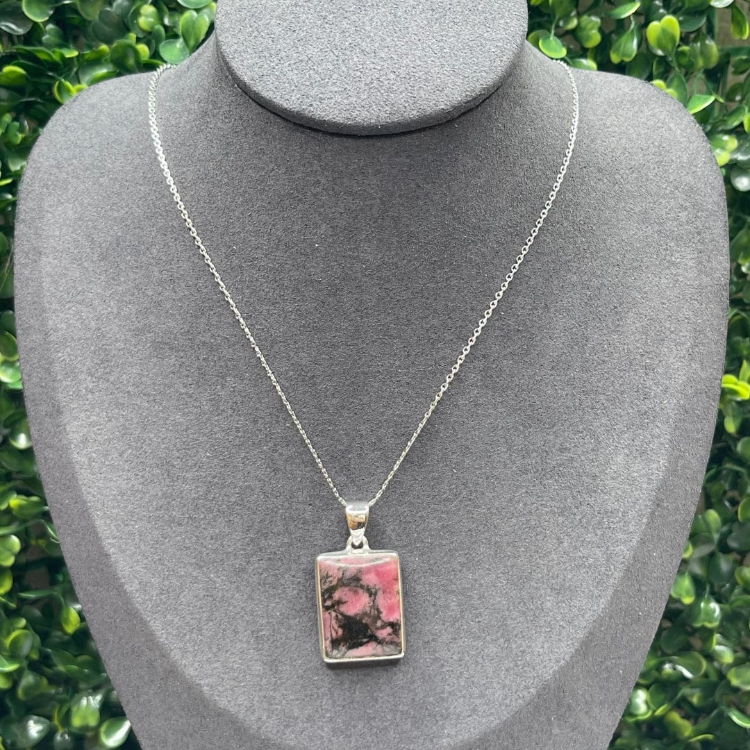 Pendentif Argent 925 Rhodonite Australienne #1