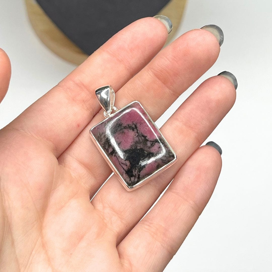 Pendentif Argent 925 Rhodonite Australienne #1