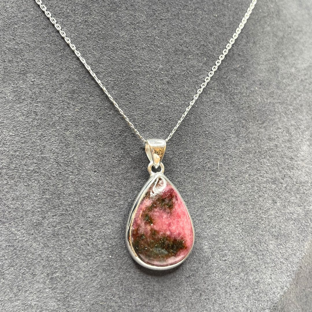 Pendentif Argent Sterling Rhodonite Australienne #10