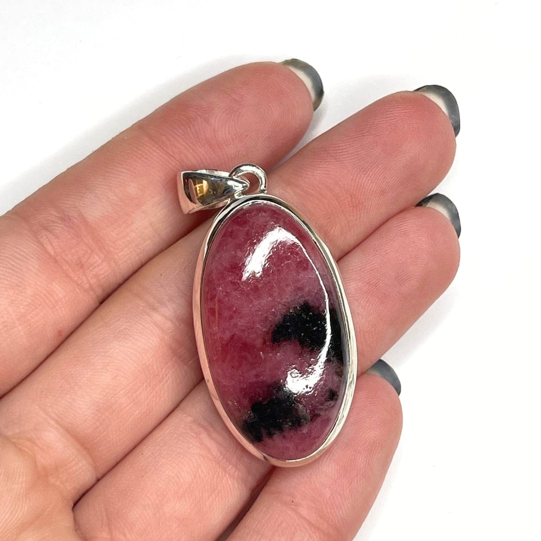 Pendentif Argent Rhodonite Australienne #16 - Bagues
