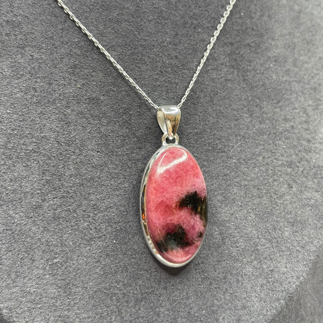 Pendentif Argent Rhodonite Australienne #16 - Bagues
