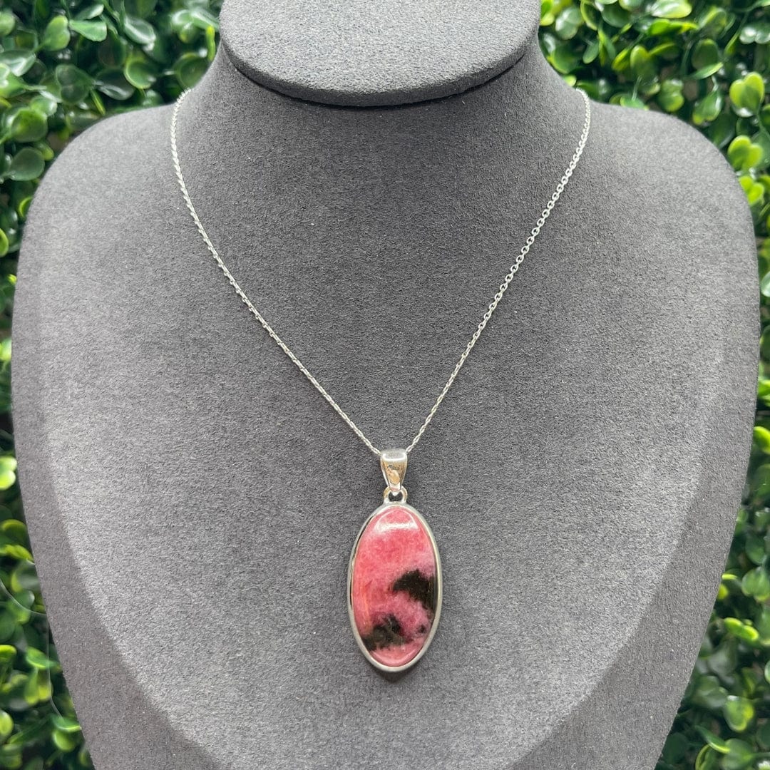 Pendentif Argent Rhodonite Australienne #16 - Bagues