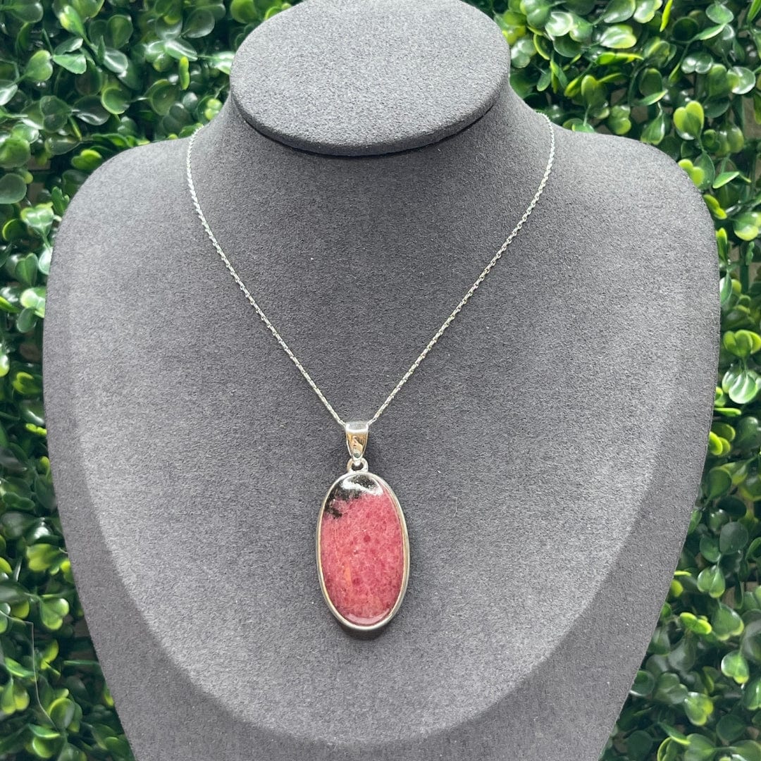 Pendentif Argent Sterling Rhodonite Australienne #19