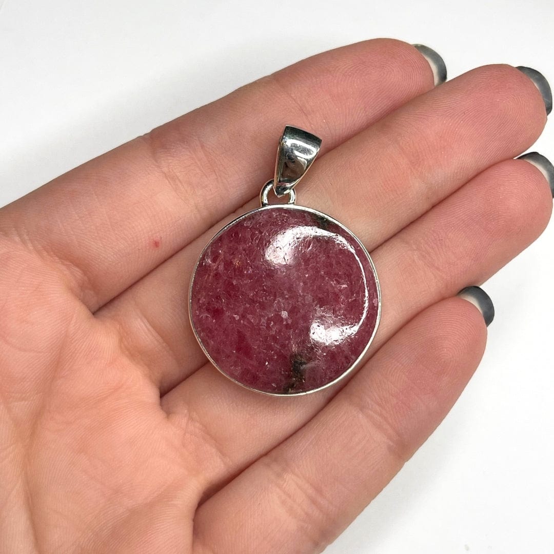 Pendentif Argent 925 Rhodonite Australienne #21