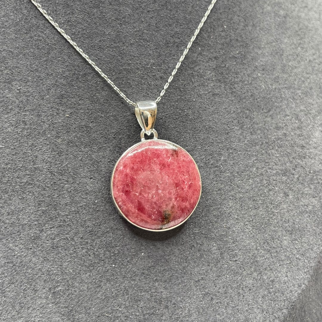 Pendentif Argent 925 Rhodonite Australienne #21