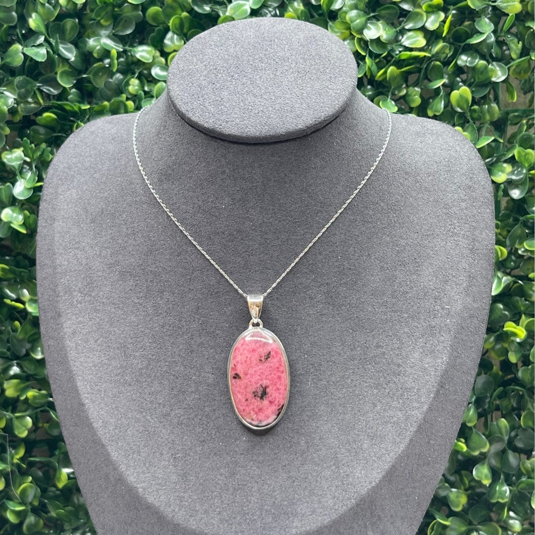 Pendentif Argent Sterling Rhodonite Australienne #23