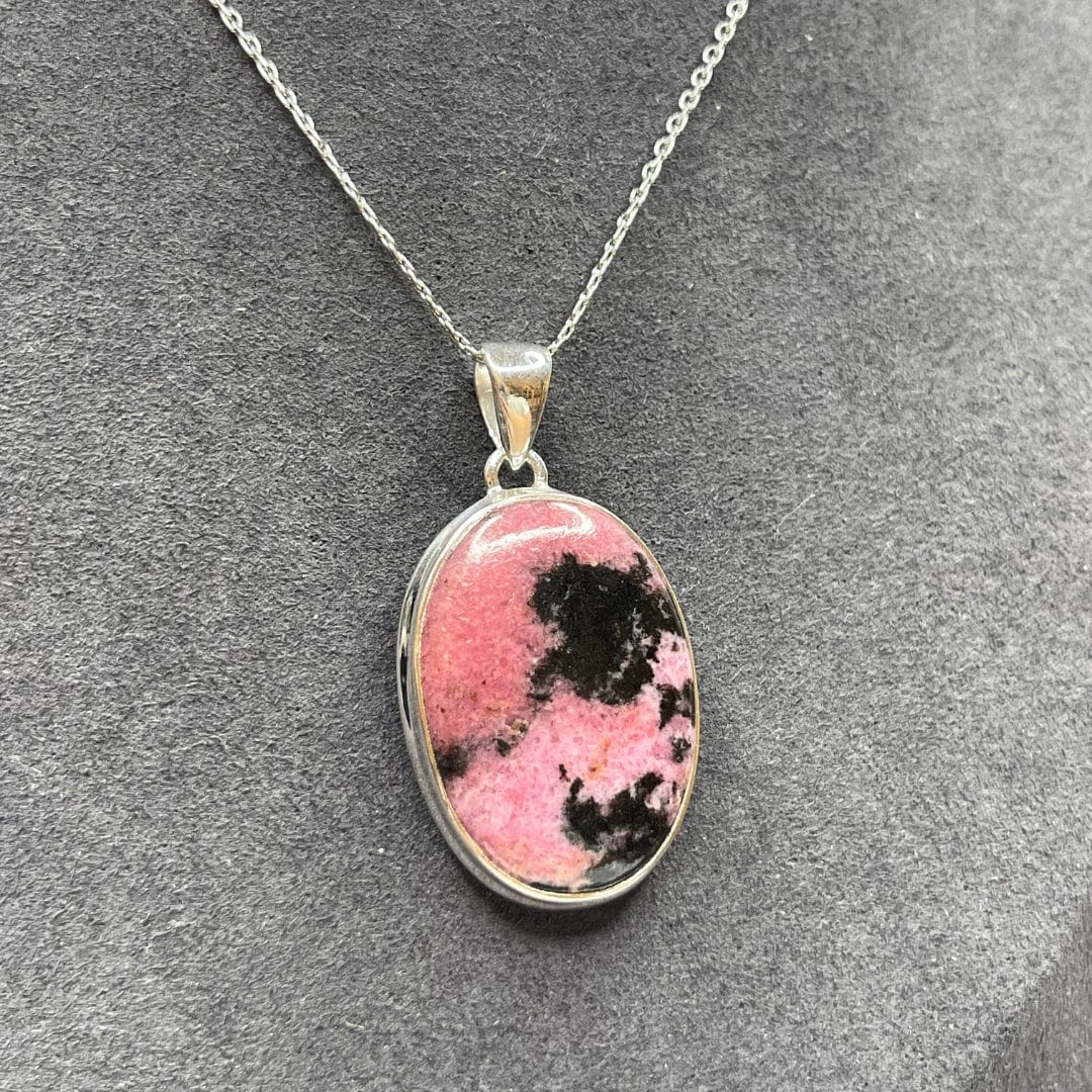 Pendentif Argent Sterling Rhodonite Australienne #5