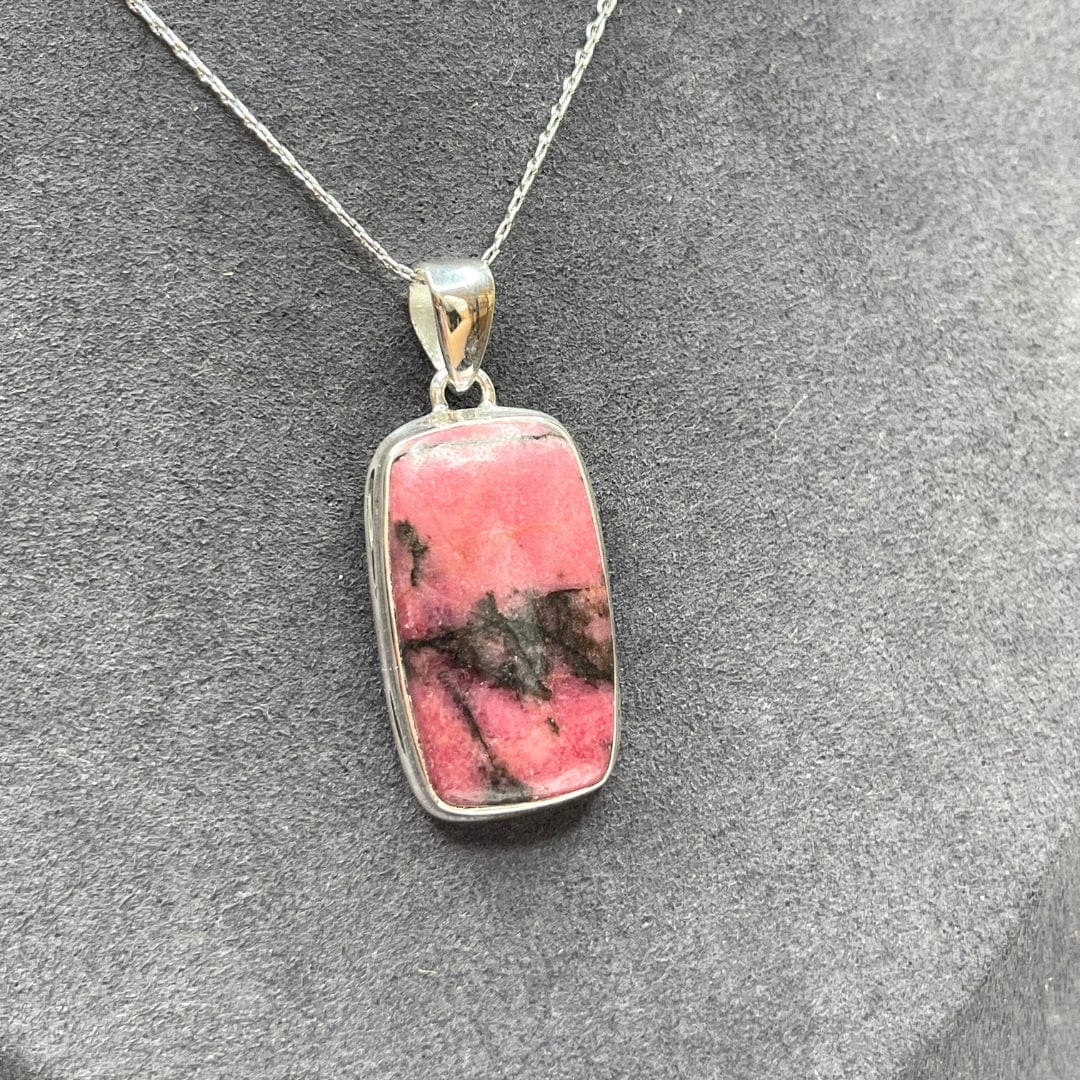 Pendentif Argent 925 Rhodonite Australienne #7