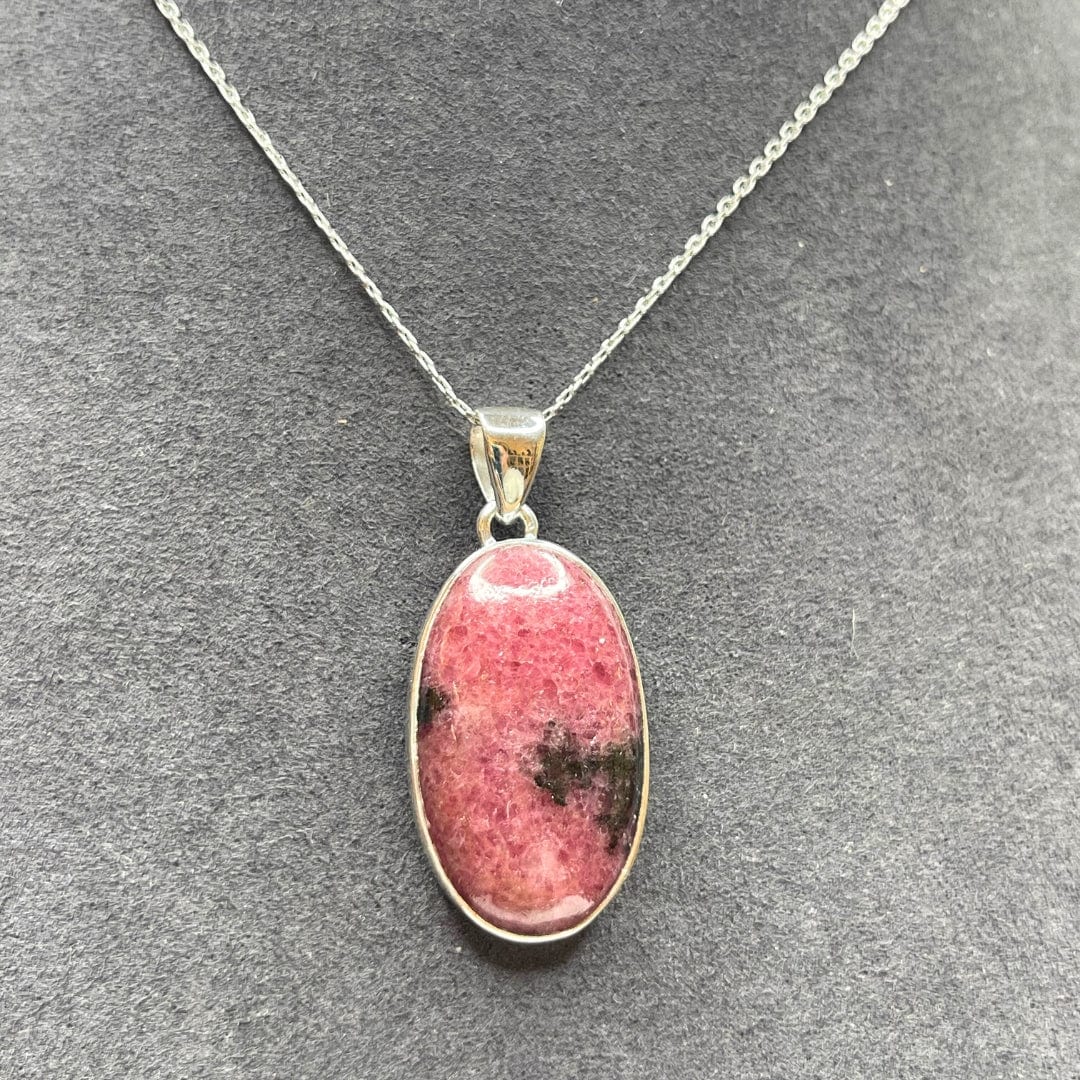 Pendentif Argent 925 Rhodonite Australienne #8