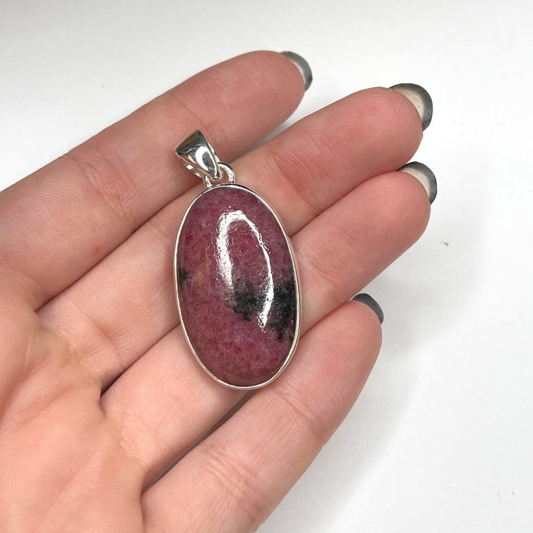 Pendentif Argent Sterling Rhodonite Australienne #8