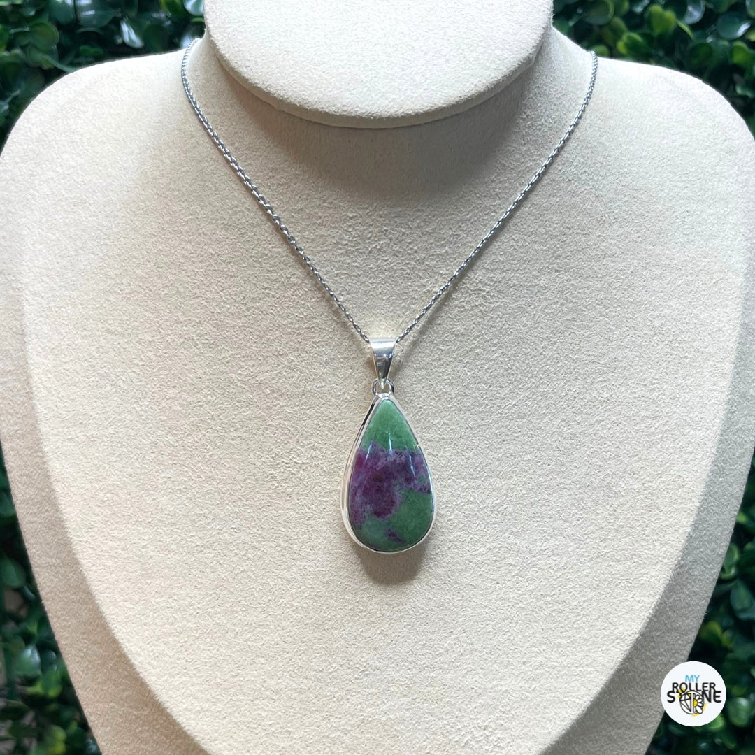 Pendentif Argent 925 Rubis Zoisite #5