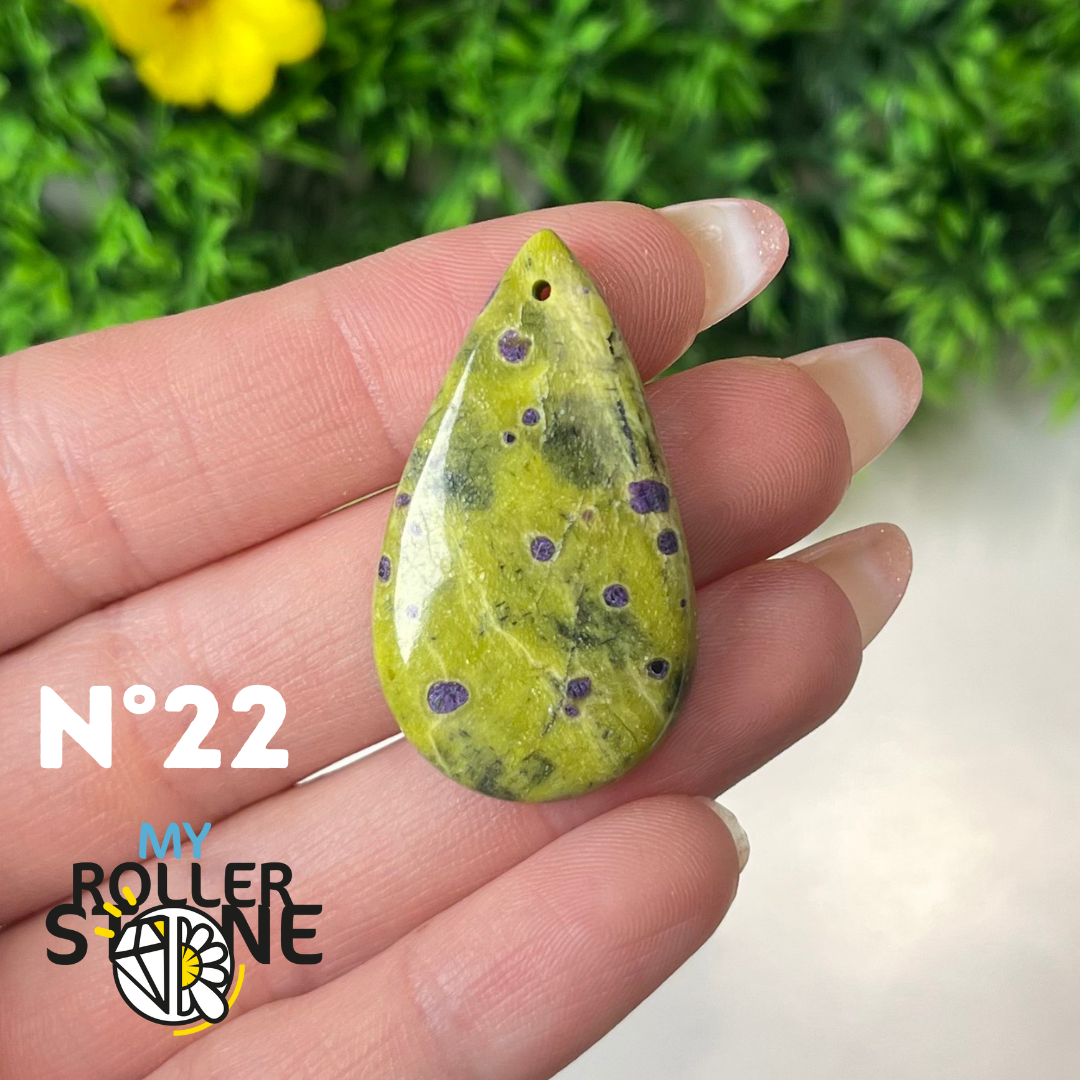 Pendentif Atlantisite 5A percé - 22