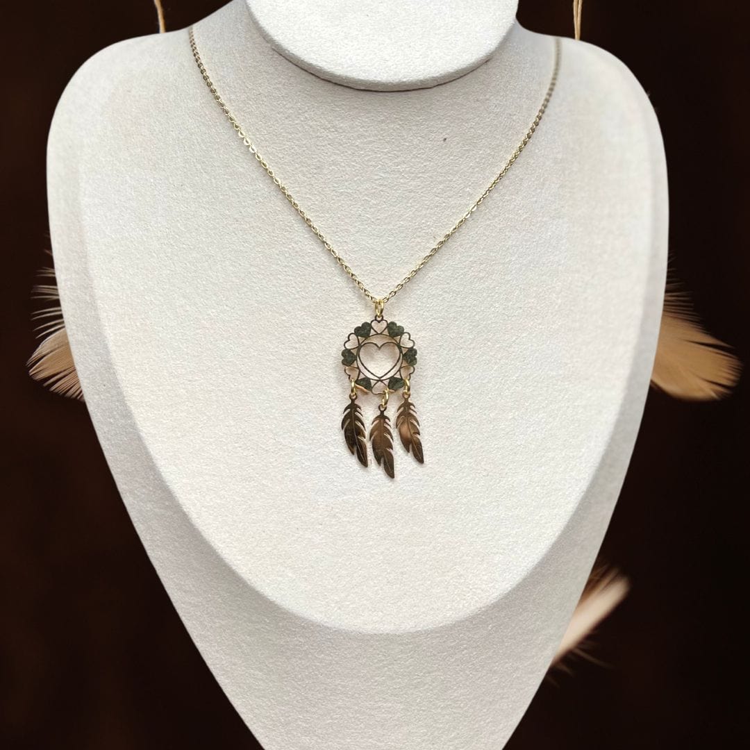Pendentif attrape-rêves coeur - Breloques et pendentifs