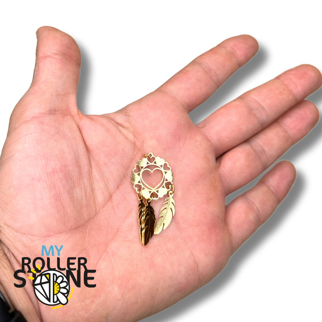 Pendentif attrape-rêves coeur - Breloques et pendentifs